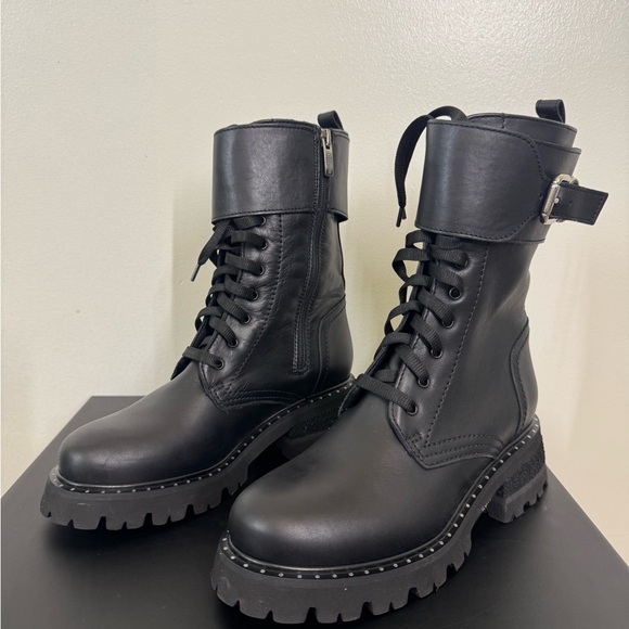 *NEW* La CANADIENNE Black Combat Moto Boots - Waterproof - Picture 3 of 9